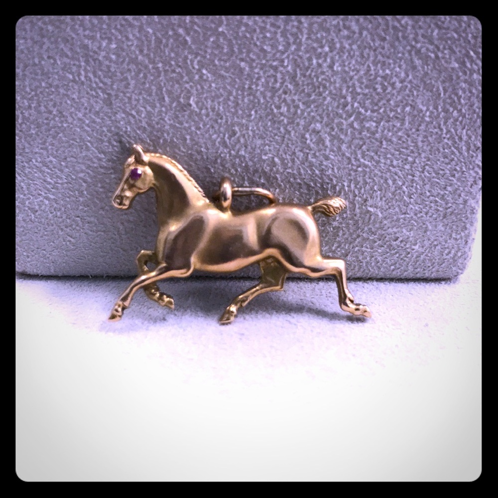 14k Yellow Gold Horse Pendant/Charm